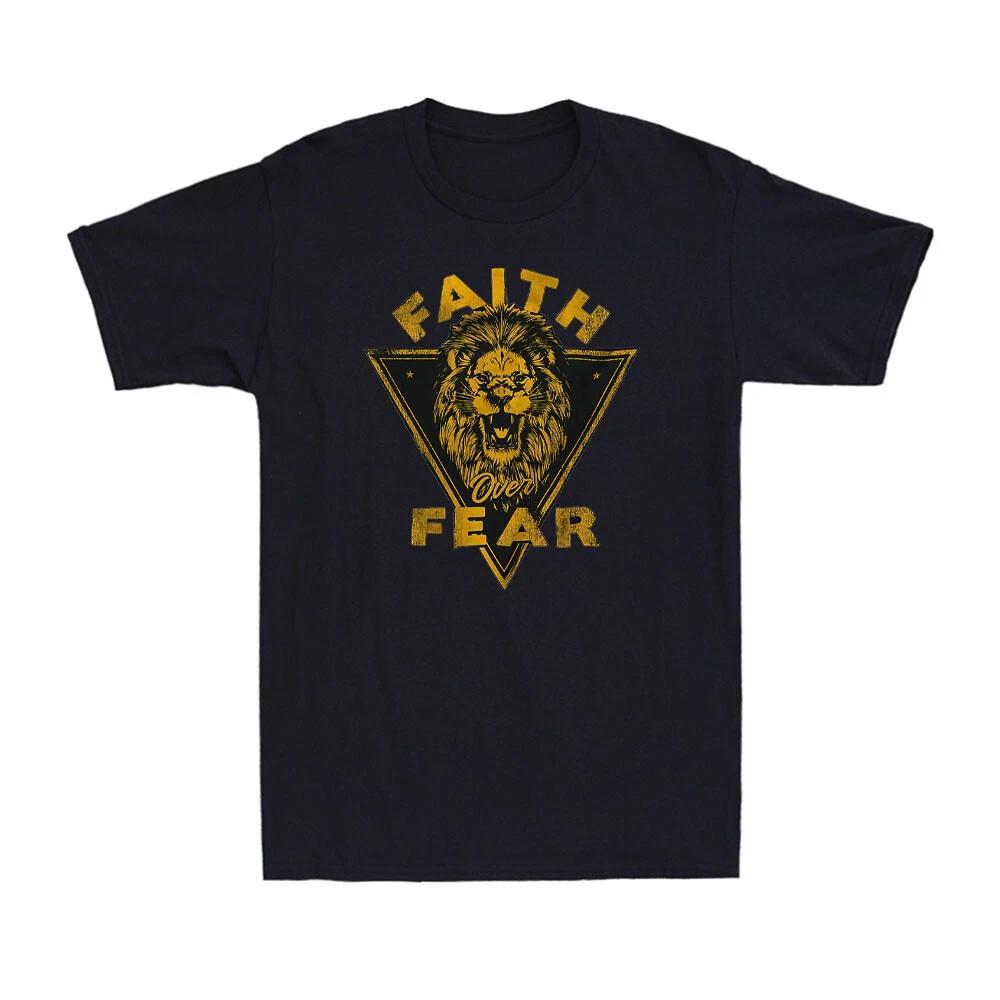 Faith Christian Lion of Judah Christian Beliefs Vintage Men s T-Shirt XL
