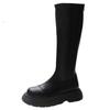 Small Long Boots Women's 2025 New Spring and Autumn Thin Thick Legs Thick Soles Niche High-heeled Knight Boots