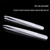 Anti-static Carbon Fiber Tweezers: White Flat, Bent, Pointed, Flat Nose & Round Nose Heads for Electronics