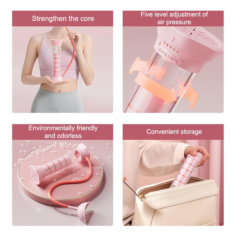 Adjustable Diaphragm Breathing Dumbbell Trainer With Counter Abdominal Muscle Trainer Deep Breathing Exercise Lung Capacity