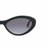 CHANEL temple logo cat eye sunglasses same style for men and women, couple style, black