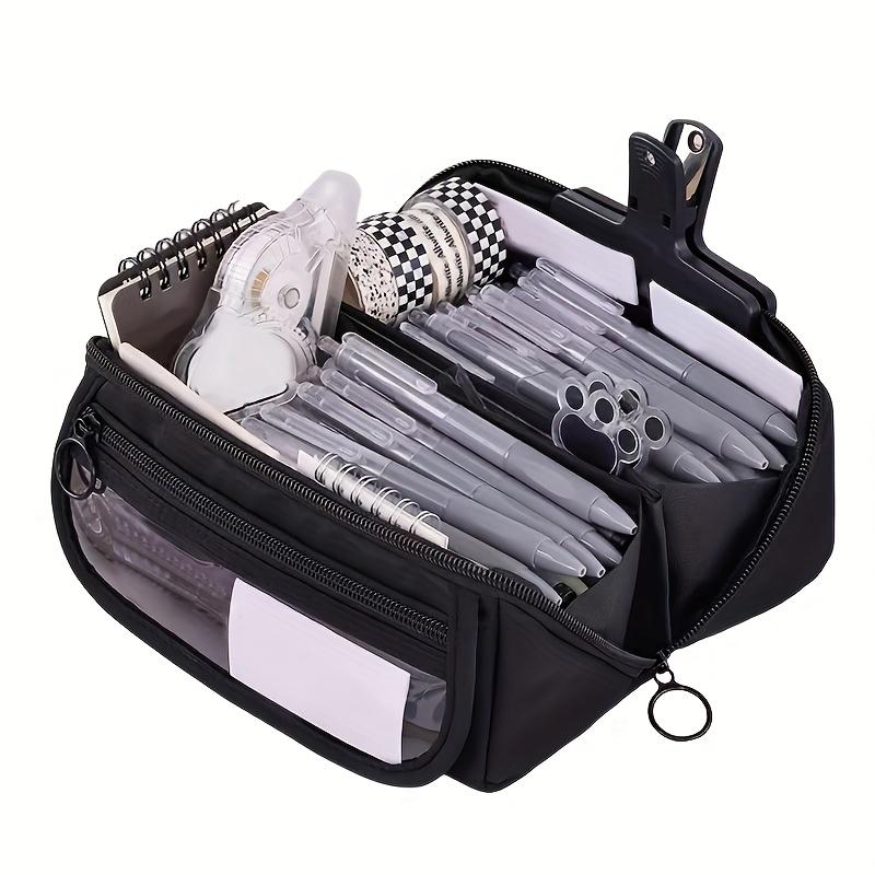 Pencil Case Large Capacity Student Stationery Case Pencil Bag Stationery Bag Multi-function Tabletop Storage Box for Boys Girls