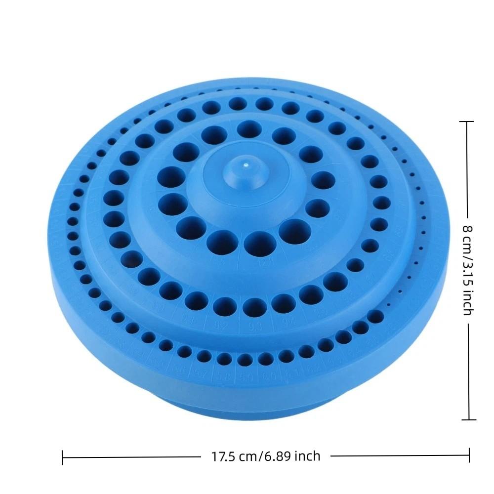 1-13mm Diameter Drill Bit Organizer Stand Round Shape Rotary Tool Bit Holder Household Use