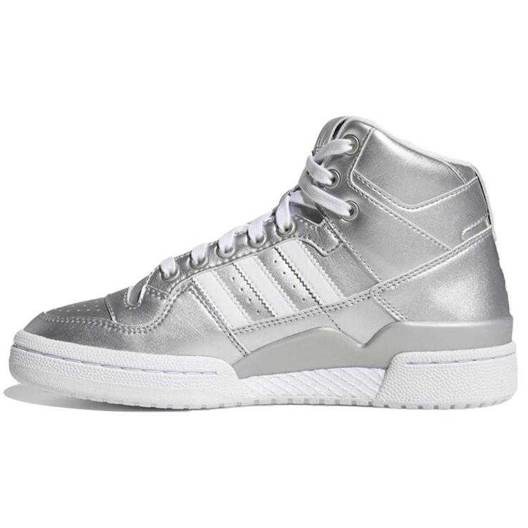 (WMNS) adidas originals Forum Mid Silver White Women s D98185 EU 38