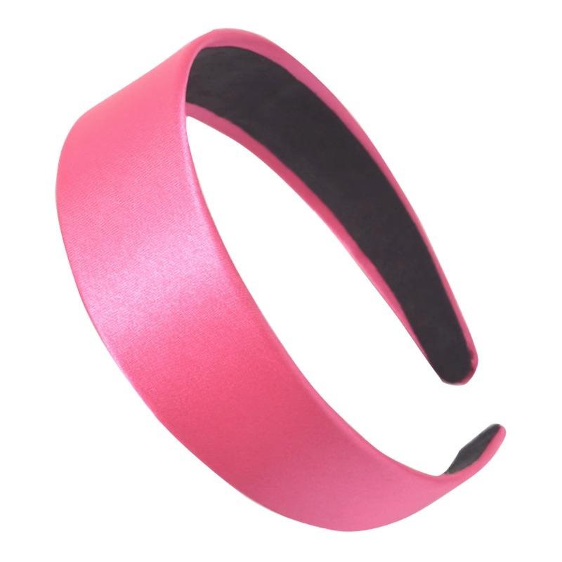 Wide-brimmed Silk Satin Headband Candy-colored Fashionable Women's Facial Cleansing Headband