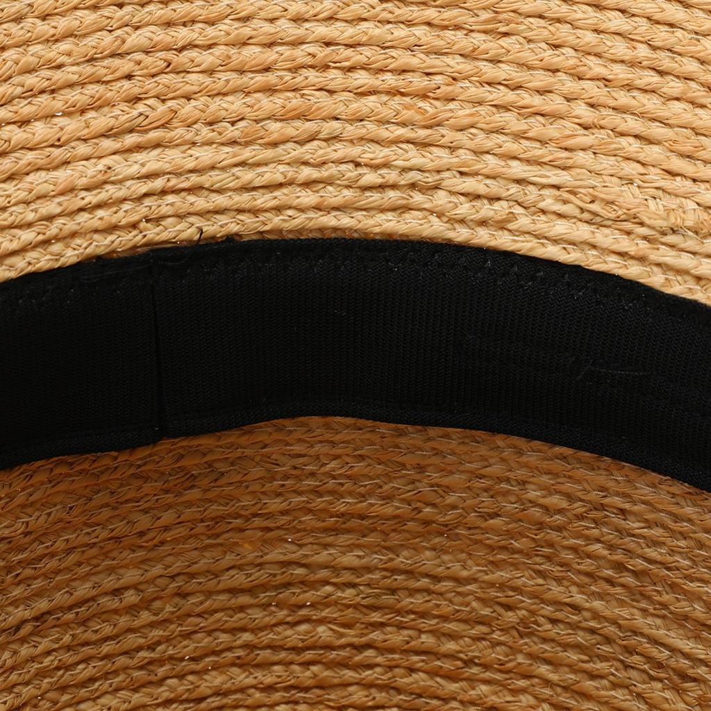 Summer bucket hat women's woven flower hat top hat sun hat vacation sun hat