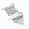 Rhinestone Tassel Brooch For Women Elegant Lapel Pin For Sweater And Suit Unisex Jewelry For Party Accessory