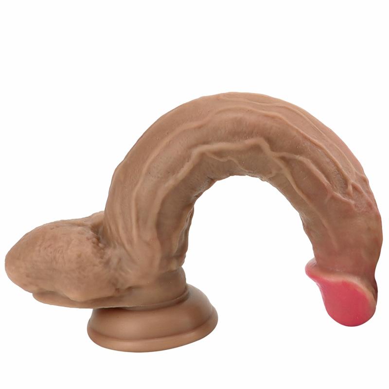 Female Masturbator Simulation Penis Soft Liquid Silicone Real Dildo