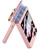 Suitable for Samsung Z Flip6 Protective Case Creative Ring Buckle Magnetic Suction Hinge Center Shaft Full Enclosure Flip6 Anti Fall