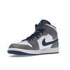 Air Jordan 1 Mid Cement True Blue Men Sneakers Grey Cement-Grey White DQ8426-014