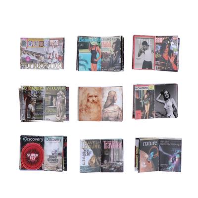 3 pezzi/set1:12 Libri Miniatura per Casa delle Bambole Mini Rivista Modello Accessori Giocattoli