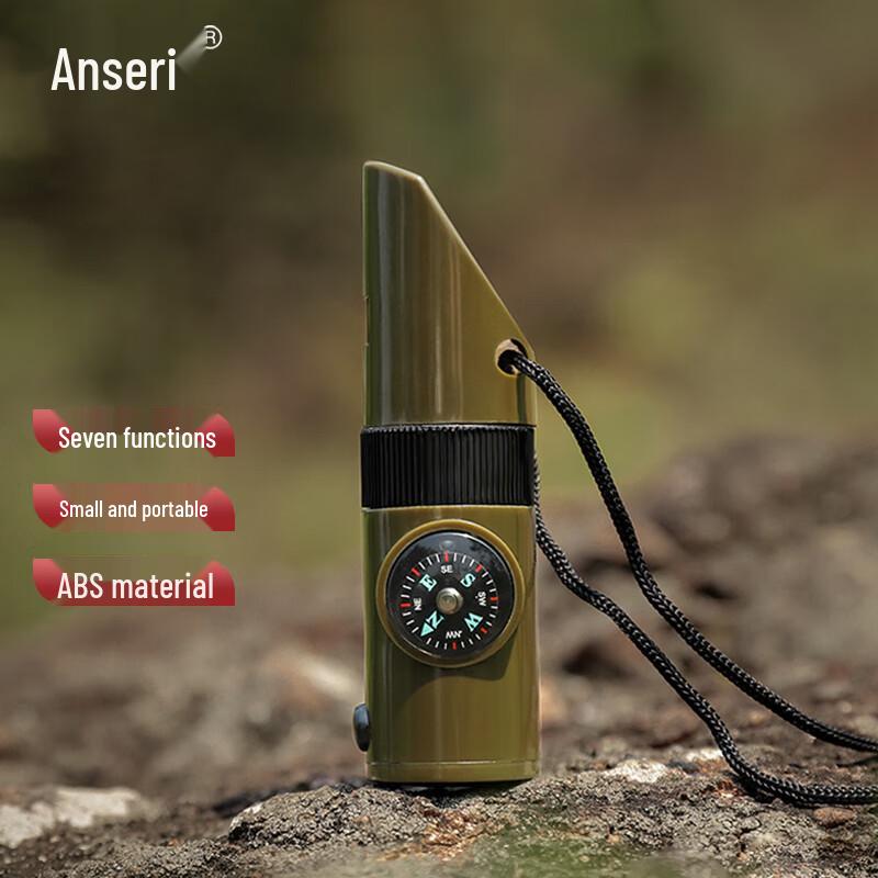 Anse Riu 7-in-1 Multi-function Outdoor Survival Whistle