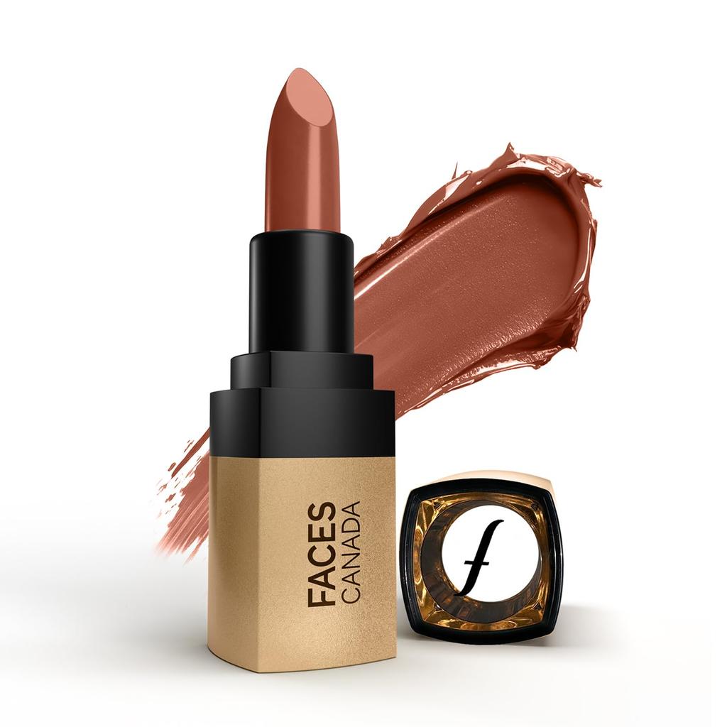 FACESCANADA Comfy Matte Velvet Touch Lipstick - Toffee Drizzle 08, 4.2g | Velvety Matte Finish | 8HR Longstay | Intense Colour | Hydrating Lips | S