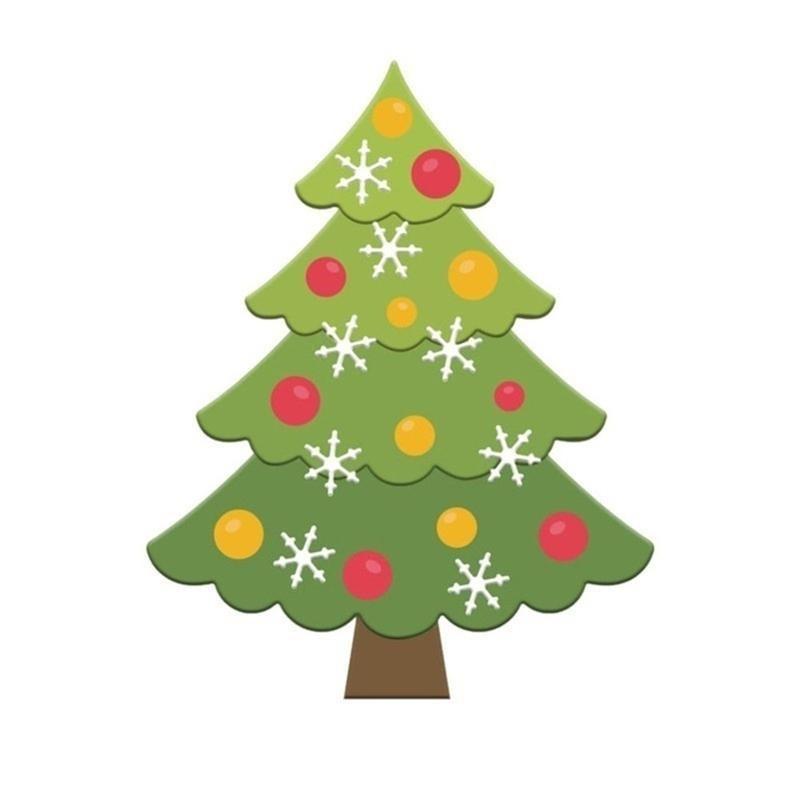 1ks Kreativní vánoční stromek vyřezávací šablona papír DIY řemeslo scrapbooking