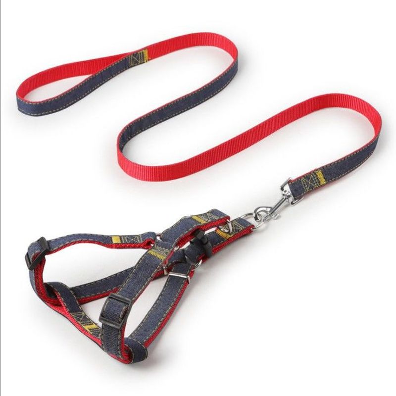 

Cat Pulling Rope Slip Cat Rope Cat Rope Kittens Anti Breaking Loose Chest Strap Dog Leash Small Size Dogs Pet Supplies M Suggested 3.50 kg-7.50 kg 011 Denim Red