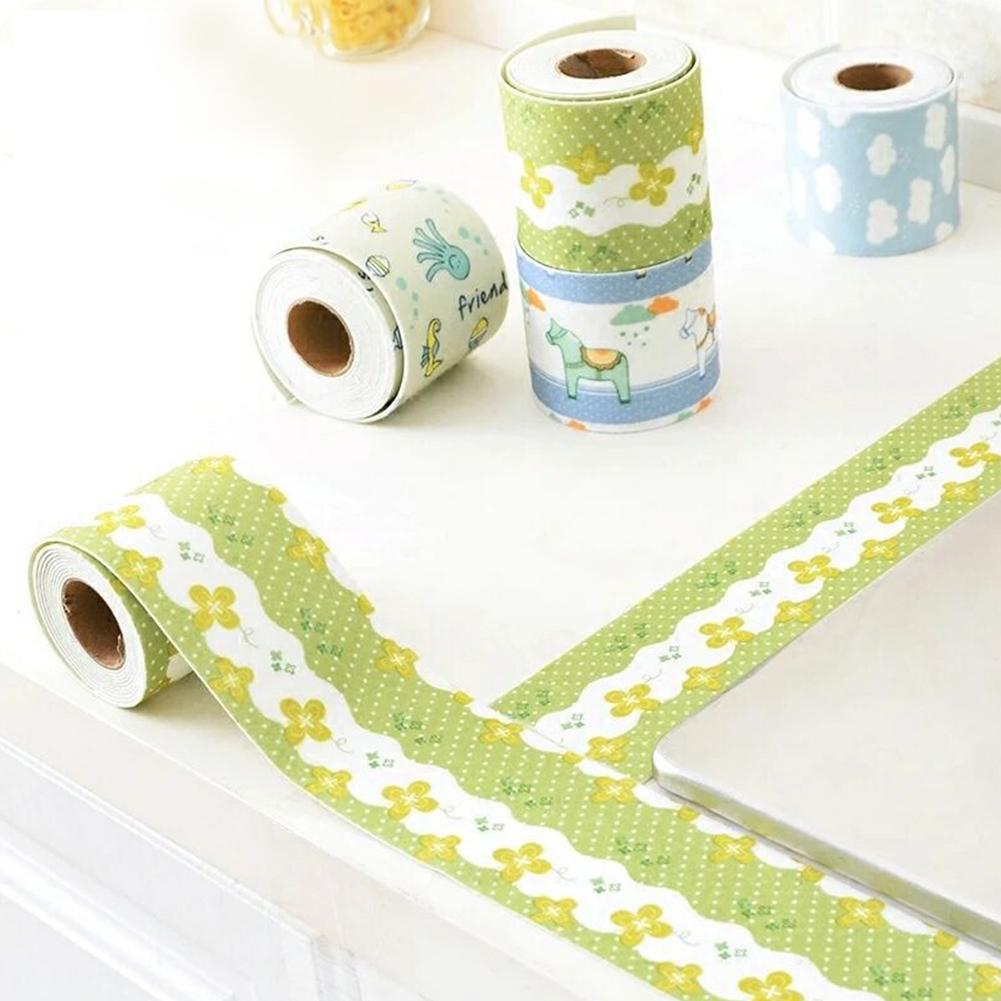 Self Adhesive Waterproof Anti-moisture Static Stickers for Kitchen Bathroom Wall Corner Line Sink