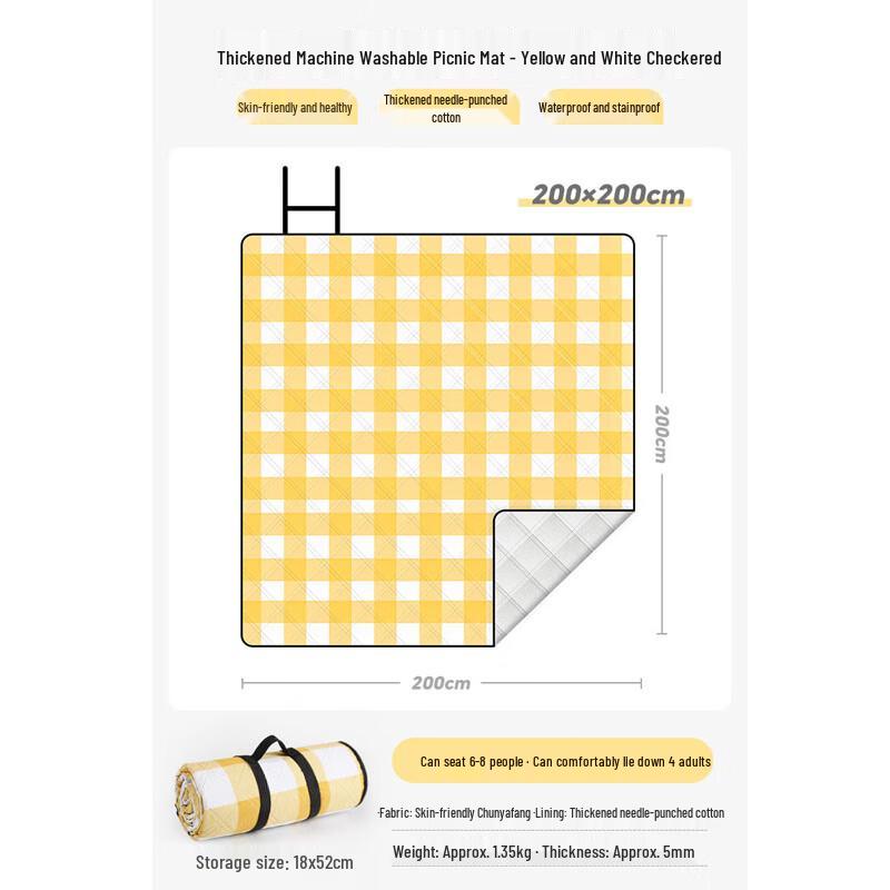 Yiluke Thickened Portable Waterproof Picnic Mat