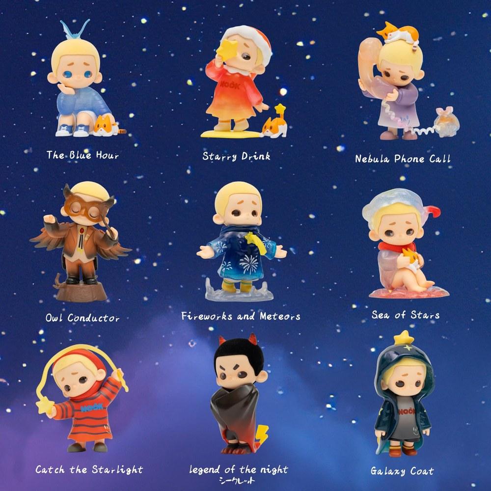 52TOYS BLINDBOX NOOK My Little Universe at Night Series Blind Box Figure Gacha Toy Collection 9cm Perfect for Collector Gift