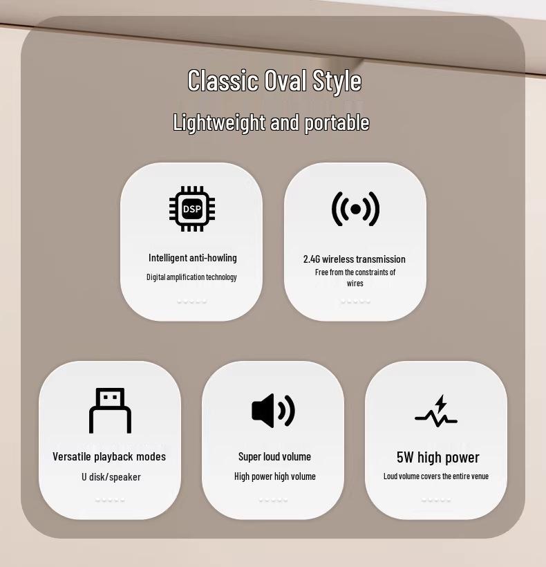 M28 Magnetic Wireless Lavalier Microphone & Bluetooth Speaker for Lectures and Tours