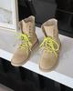 Retro matte leather thick-soled Martin boots women's 2025 spring and summer new double shoelaces versatile short locomotive boots thin boots