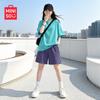 MINISO Girls' Pure Cotton Summer T-shirt & Shorts Set