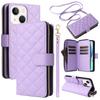 For iPhone 13 mini Case Leather Zipper Pouch Wallet Crossbody Phone Cover