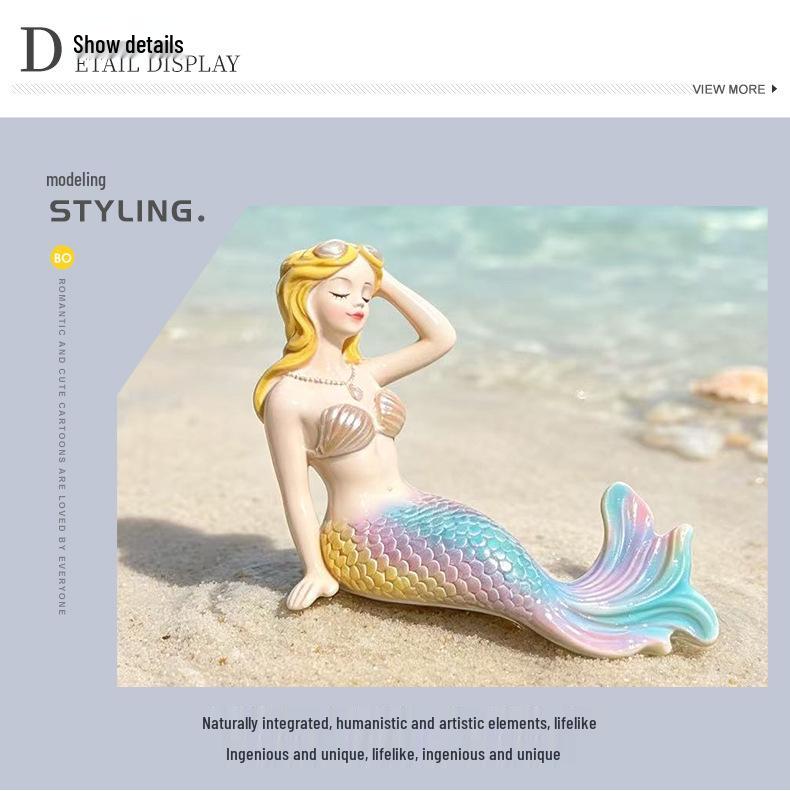 Mermaid Resin Ornaments for Garden, Pond, and Fish Tank Decor
