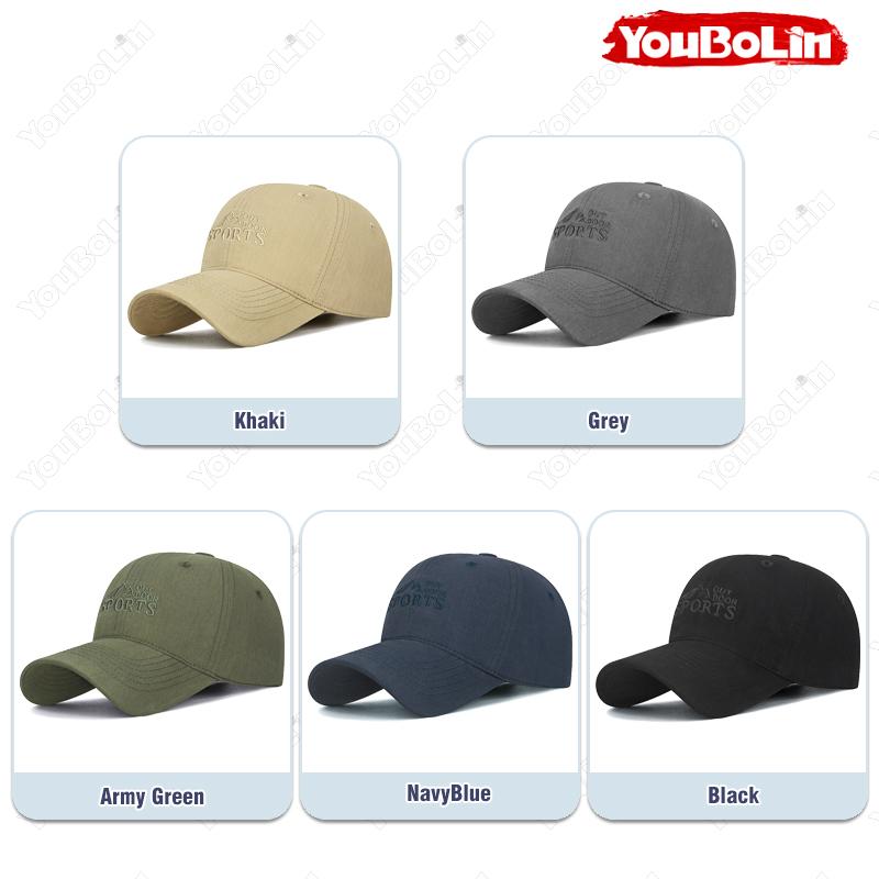 Comfortable Soft-Top Baseball Cap Embroidery Outdoor Hat Hiking Mountaineering Sun Protection Hats Casual Commute Baseball Caps