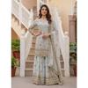 Salwar Kameez Pakistano Abito da Cerimonia Nuziale Indiano Tuta Sharara Bollywood