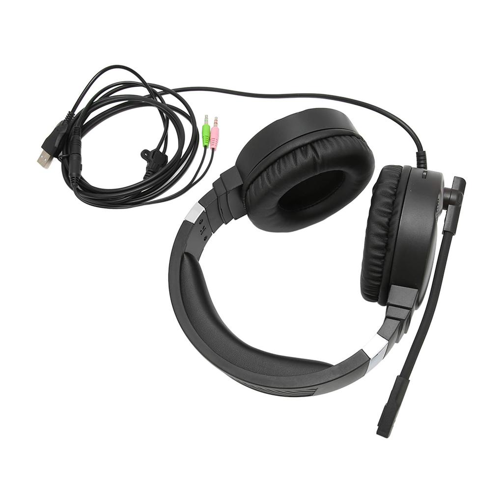 F16 Gaming Headset Noise Cancelling Mic 7.1 Spatial Surround Sound RGB Lighting Gaming Headphones for PC