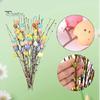 26Pcs Artificial Easter Spray Vines with Pastel Eggs And Berries Spring Floral Stems Easter Egg Twig Branches for Floral Arrangement Home Decor