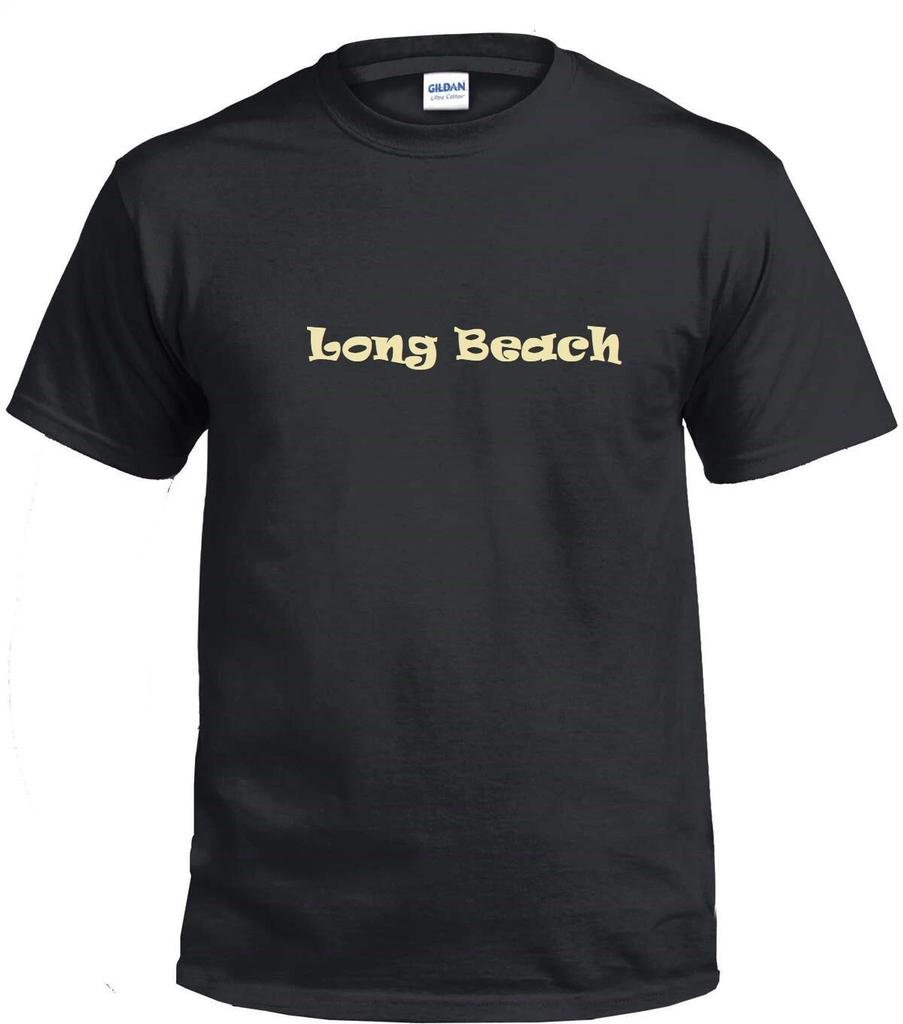 Long Beach Gold Logo Tee Shirt Urban Street Art Style Souvenir LBC T-Shirt
