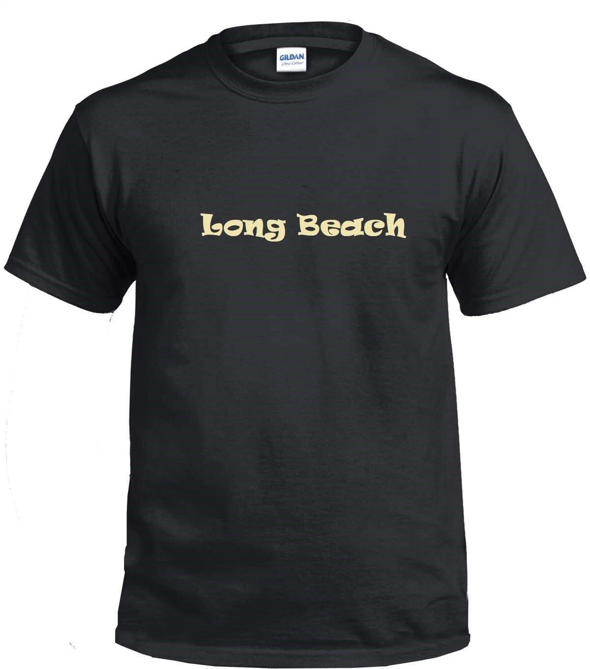 

Long Beach Gold Logo Tee Shirt Urban Street Art Style Souvenir LBC T-Shirt M