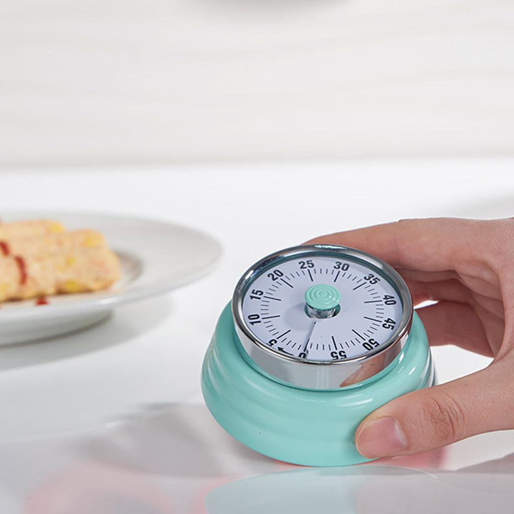 Mechanical Countdown Timer with Visual Display   Stainless Steel Timer for Learning