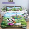 Diddl Pattern Bedding,Quilt Set Quilt Cover Pillowcase Home Birthday Gift (1 * Duvet Cover + 2 * Pillowcase, Without Core)