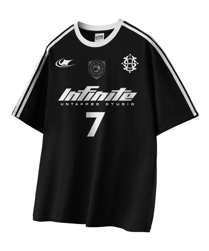 UNTAPPED STUDIO Infinite7 Oversized Track Short Sleeve Color Block T-Shirt 3 Colors