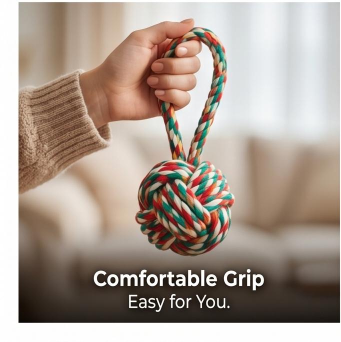 Cotton Rope Dog Chew Toys Durable Teething Rope Toys for Puppies & Small Dogs