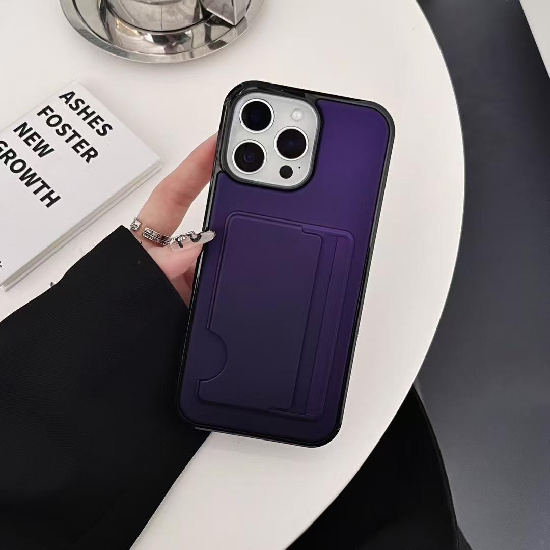 

Чехол-картхолдер для мобильного телефона Apple IPhone 16PM 14 Двухкомпонентный картхолдер с топливным инжектором 15 Защитный чехол Apple 16Plus