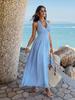 European Elegant Halter-Neck Waist-Cinched Dress for Spring/Summer 2026