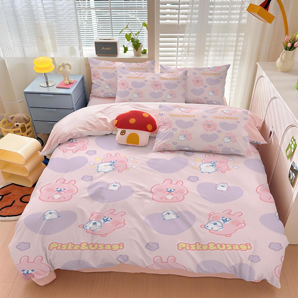 Neues Design Kanahei Bettbezug Kissenbezug Niedliches Kanahei Bettwäsche-Set für Erwachsene Jungen Mädchen Schlafzimmer Kinder Einzel Doppel