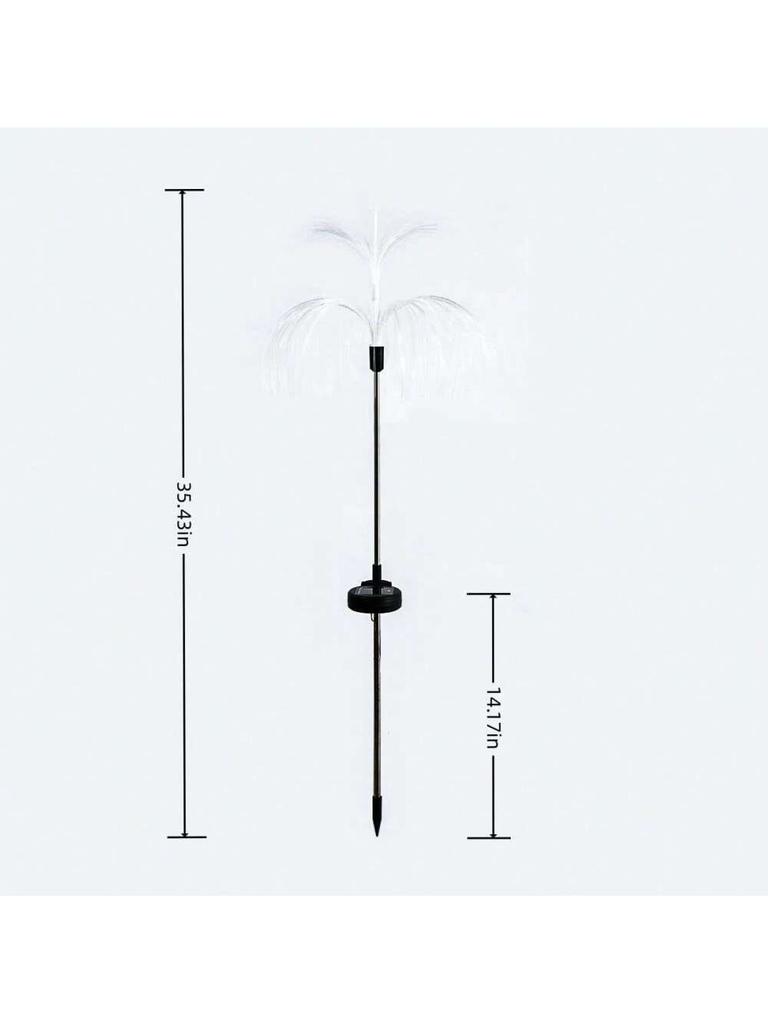 1PC Double-Layer Jellyfish Solar LED Lights,Outdoor Multiple Color Decoration Lights For Landscape,Pathway,Patio,Lawn,Garden