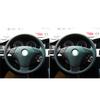 Panneau de Boutons de Volant de Voiture en Fibre de Carbone Cadre de Garniture Autocollants Pour BMW Série 5 E60 2005-2011 Accessoires de Style