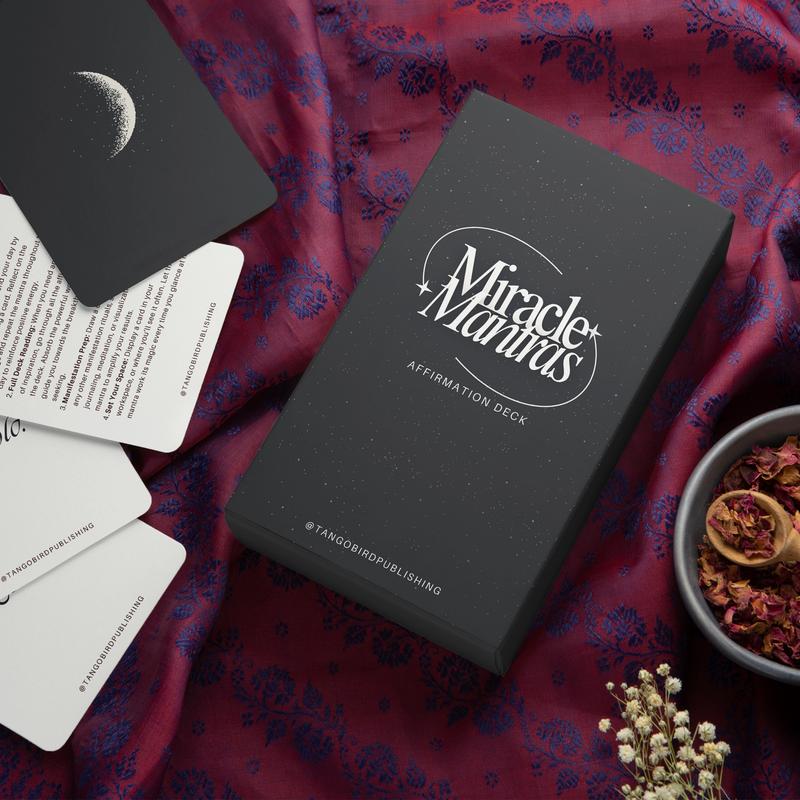 TangoBird Miracle Mantras Affirmation Deck - 60 Cards for Manifestation and Daily Affirmations