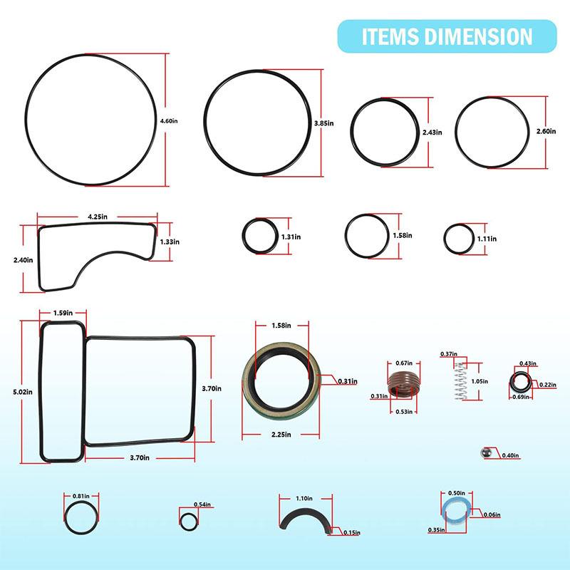 For Mercruiser Bravo Upper Seal Kit 18-2643 Bravo 1 2 3 X XR XZ Blackhawk Stern Drive Replace # 26-16709A2 18-2643