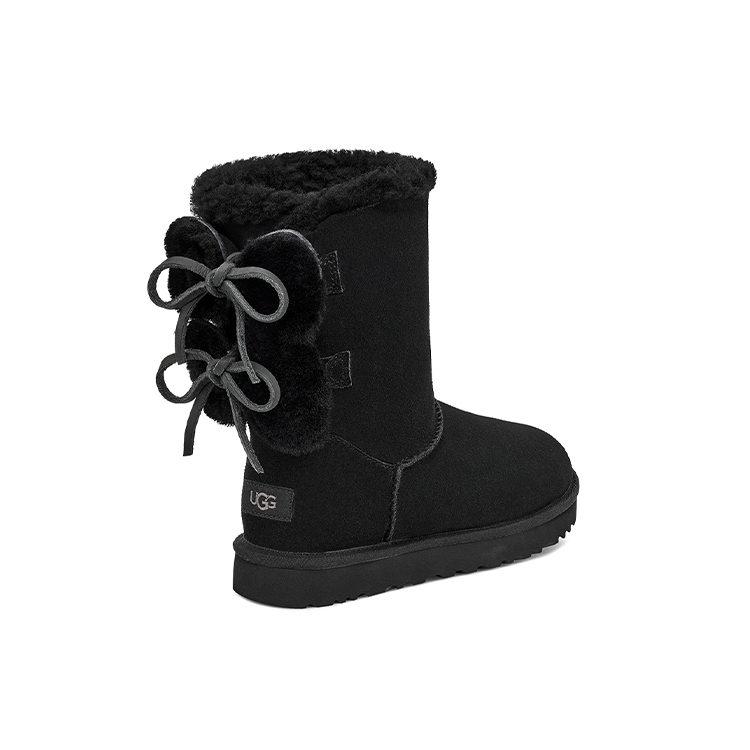 UGG Classic Double Bow Short 'Black' Women's 1127131-BLK