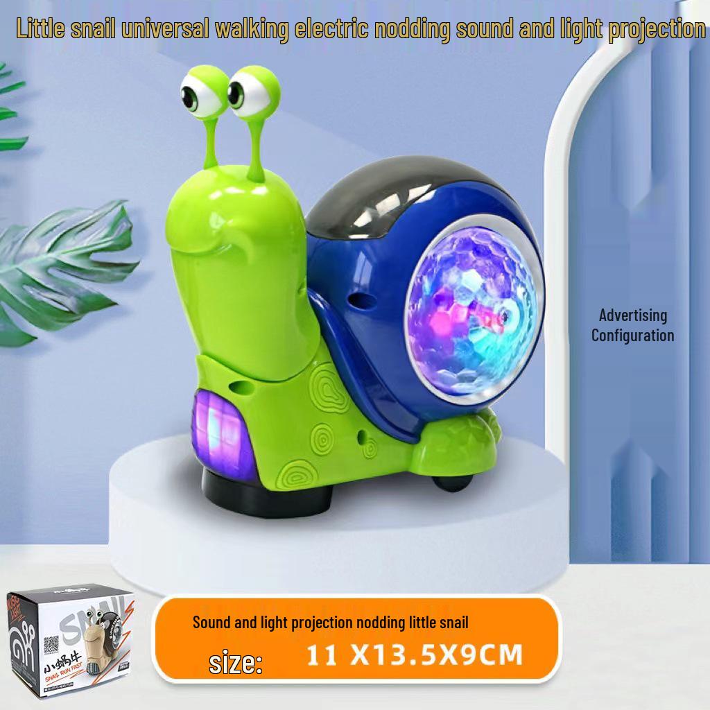 

Electric Toy Snail with Automatic Obstacle Avoidance, Sound, Light, and Projection Features for Kids