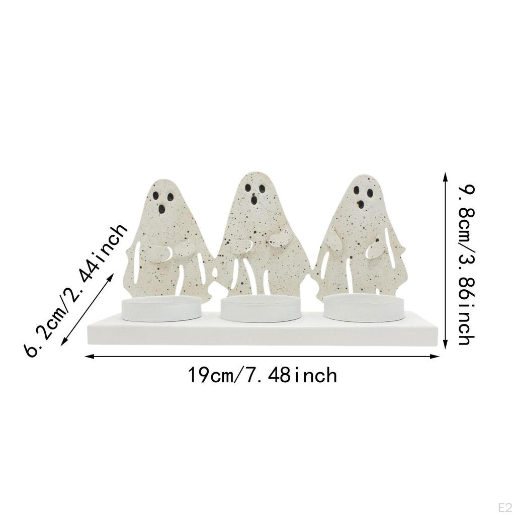 Candlestick Stand Halloween Silhouette Sculpture Decoration Gifts Party Tea Light Holder
