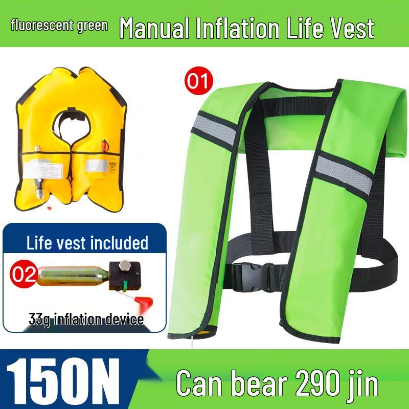 Miling Automatic Inflatable Fishing Life Vest One Size