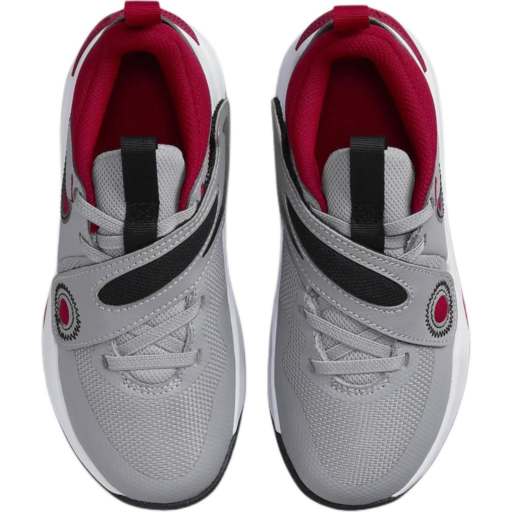 Nike Team Hustle D 11 PS Cement Grey Black White Gym Red DV8994-006
