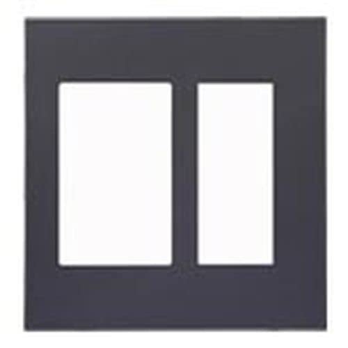 

Panasonic Advanced Series Simple Fireproof Switch + Outlet Plate for 2 Connections, Matte Gray WTA8312H